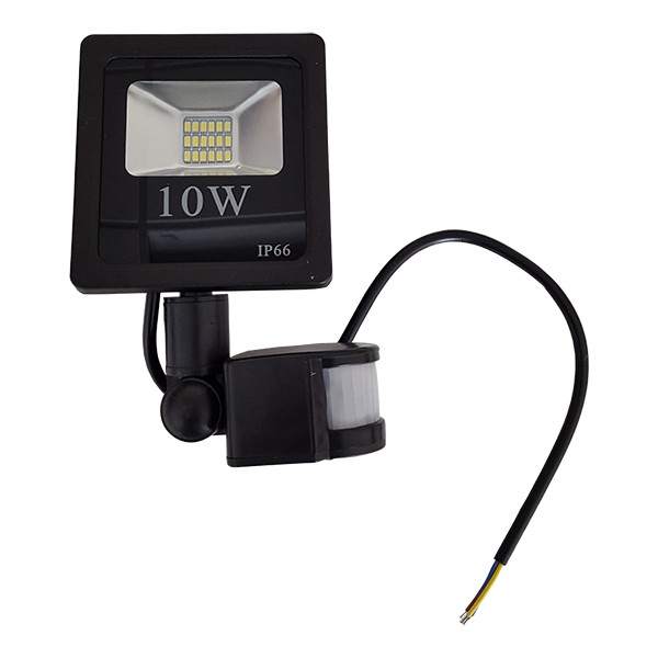 LED FLOODLIGHT 10W 220V WITH SENSOR