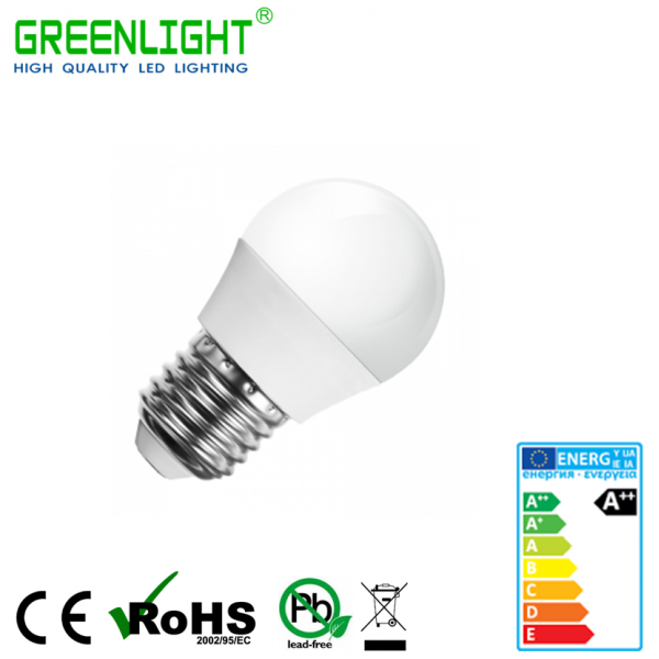 Led Bulb G45 E27 4W 220-240Vac White