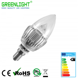 Led Candle E14 4.8W 90-260Vac White