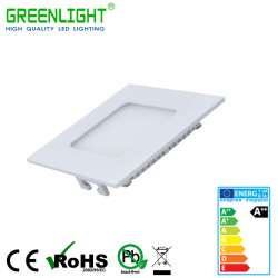Led Square Panel 3W 85-265Vac White