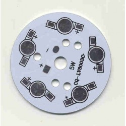Bulb PCB 5x1W Aluminium